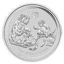 Pre-Owned 2016 Australian Lunar Monkey 2oz Silver Coin - VAT Free