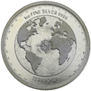 Pre-Owned 2023 Niue Planet Terra 1oz Silver Coin - VAT Free