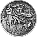 Pre-Owned 2021 Niue Robin Hood 1oz Antique Finish Silver Coin - VAT Free