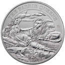 2024 St Helena Faerie Queene Una and The Lion 1oz Silver Coin