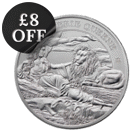 2024 St Helena Faerie Queene Una and The Lion 1oz Silver Coin