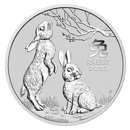 Pre-Owned 2023 Australian Lunar Rabbit 5oz Silver Coin - VAT Free