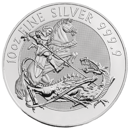 Pre-Owned UK Royal Mint Valiant 10oz Silver Coin - Mixed Dates - VAT Free