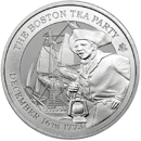Pre-Owned 2023 St Helena Boston Tea Party 1oz Silver Coin - VAT Free