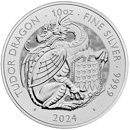2024 UK Tudor Beasts Tudor Dragon 10oz Silver Coin