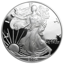 Pre-Owned 2004 USA Eagle 1oz Proof Design Silver Coin - VAT Free