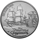 Pre-Owned 2021 Niue Pirates of the Caribbean The Black Pearl 1oz Silver Coin - VAT Free