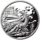 Pre-Owned Celtic Lore: Welsh Red Dragon 5oz Proof Silver Round