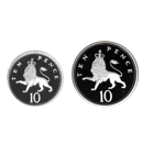 Pre-Owned 1992 UK 10p Proof Design Silver 2-Coin Set - VAT Free