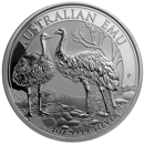 Pre-Owned Australian Emu 1oz Silver Coin - Mixed Dates - VAT Free