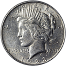 Pre-Owned USA 1923 Peace Dollar Denver Silver Coin - VAT Free