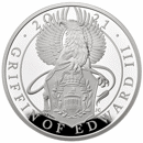 Pre-Owned 2021 UK Queen’s Beasts Griffin of Edward 1oz Proof Design Silver Coin - VAT Free