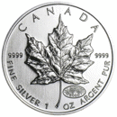 Pre-Owned 2000 Canadian Maple Fireworks Privy 1oz Silver Coin - VAT Free