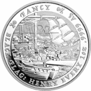 Pre-Owned 2023 Tuvalu Black Flag: Henry Every 'The Fancy' 1oz Silver Coin - VAT Free