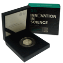 Pre-Owned 2019 UK Stephen Hawking 50p Piedfort Proof Silver Coin - VAT Free