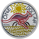 Pre-Owned 2009 Royal Australian Mint Kangaroo Colourised 1oz Silver Coin - VAT Free