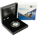 Pre-Owned 2014 UK Glasgow Commonwealth Games 50p Piedfort Proof Silver Coin - VAT Free