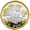 Pre-Owned 2017 UK Nations of the Crown £1 Proof Design Silver Coin - VAT Free