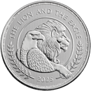 2025 UK The Lion and The Eagle 1oz Silver Coin