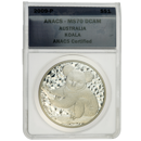Pre-Owned 2009 Australian Koala 1oz Silver Coin - ANACS Graded MS70 - 2003440086 - VAT Free