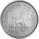 Pre-Owned 2022 Equatorial Guinea Giraffe 1oz Silver Coin - VAT Free