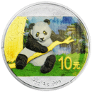 Pre-Owned 2014 Chinese Panda Colourised 1oz Silver Coin - VAT Free