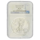 Pre-Owned 2014 USA Eagle 1oz Silver Coin - NGC Graded MS70 - 3856858-153 - VAT Free