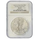Pre-Owned 2014 USA Eagle 1oz Silver Coin - NGC Graded MS70 - 3855757-336 - VAT Free
