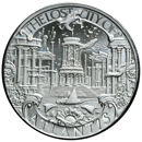 Mason Mint Mythical Cities Series: Atlantis 1oz Silver Round