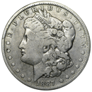 Pre-Owned 1887 USA Morgan Dollar New Orleans Silver Coin - VAT Free