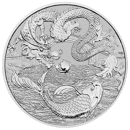 2023 Australian Chinese Myths and Legends Dragon and Koi 1oz Silver Coin