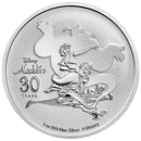 Pre-Owned 2022 Niue Disney Aladdin 1oz Silver Coin - VAT Free