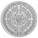 Pre-Owned Aztec Calendar 1/4oz Silver Round