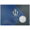 Pre-Owned 2012 Alderney Queen Elizabeth II Diamond Jubilee £5 Proof Silver Coin - VAT Free