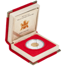 Pre-Owned 2002 Canadian Lunar Horse Gilded 1oz Proof Silver Coin - VAT Free
