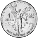 Pre-Owned 1989 Mexican Libertad 1oz Silver Coin - VAT Free