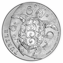 Pre-Owned Niue Hawksbill Turtle 2oz Silver Coin - Mixed Dates - VAT Free