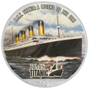 Pre-Owned 2007 USA Eagle 'RMS Titanic' Colourised 1oz Silver Coin - VAT Free