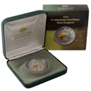 Pre-Owned 2005 Australia Kangaroo 1oz Gold-Plated Silver Coin - VAT Free