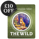 Scottsdale Mint The Wild: Mountain Lion Colourised Certi-Lock 1oz Silver Round