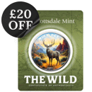 Scottsdale Mint The Wild: Mule Deer Colourised Certi-Lock 1oz Silver Round