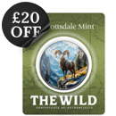 Scottsdale Mint The Wild: Bighorn Sheep Colourised Certi-Lock 1oz Silver Round