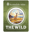 Scottsdale Mint The Wild: Pronghorn Antelope Colourised Certi-Lock 1oz Silver Round*