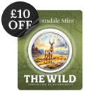 Scottsdale Mint The Wild: Pronghorn Antelope Colourised Certi-Lock 1oz Silver Round