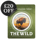 Scottsdale Mint The Wild: American Bison Colourised Certi-Lock 1oz Silver Round