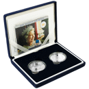 Pre-Owned 2002 - 2003 UK Queen Elizabeth II Royal Celebration Proof Silver 2-Coin Set - VAT Free