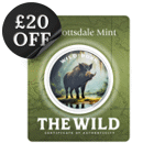 Scottsdale Mint The Wild: Wild Boar Colourised Certi-Lock 1oz Silver Round