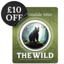 Scottsdale Mint The Wild: Black Bear Colourised Certi-Lock 1oz Silver Round