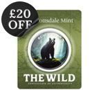 Scottsdale Mint The Wild: Black Bear Colourised Certi-Lock 1oz Silver Round