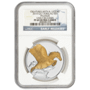 Pre-Owned 2014 Tokelau Pegasus 1oz Gilded Proof Silver Coin - NGC Graded PF69 - 3868380-018 VAT Free